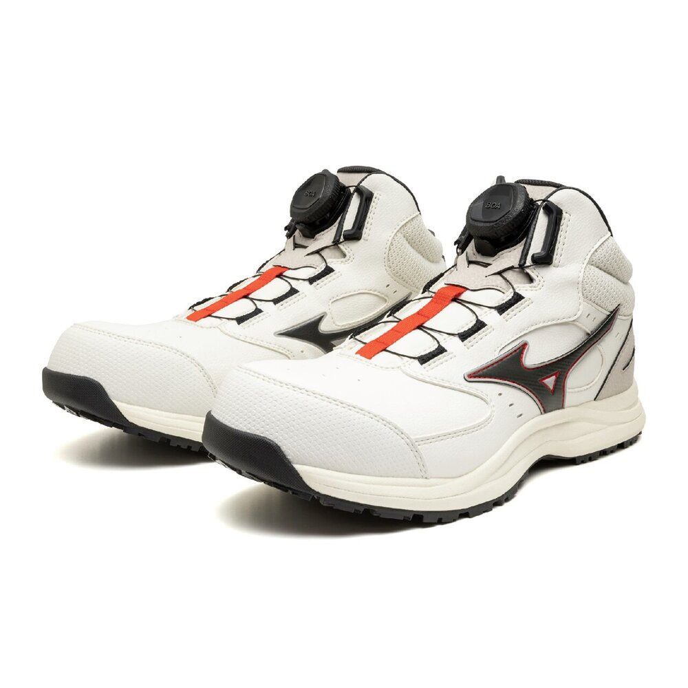 ミズノ　安全靴　オールマイティ　ＬＳ３　７４ＭＢＯＡ　ホワイト×ブラック　２５．０ｃｍ