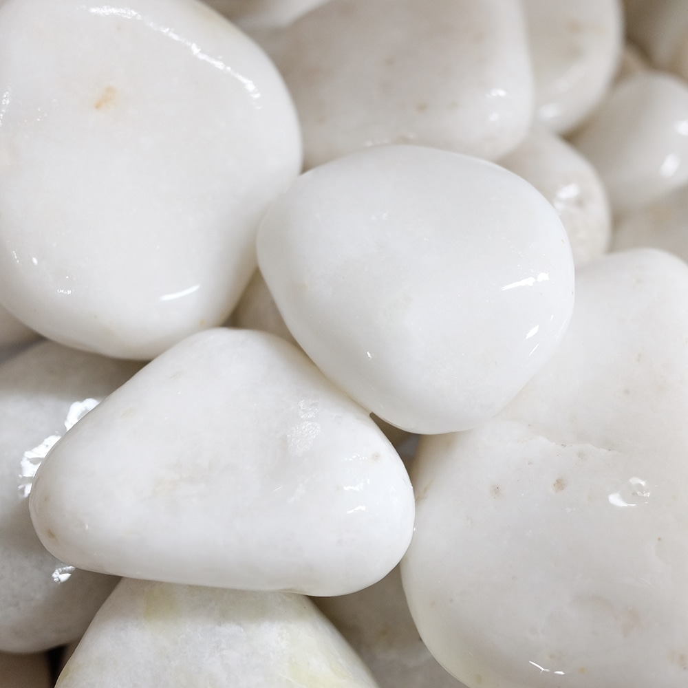 大光産業（ＴＡＩＫＯＨ）　高級白玉石　白仙　２寸　４０－６０ｍｍ　１０ｋｇ