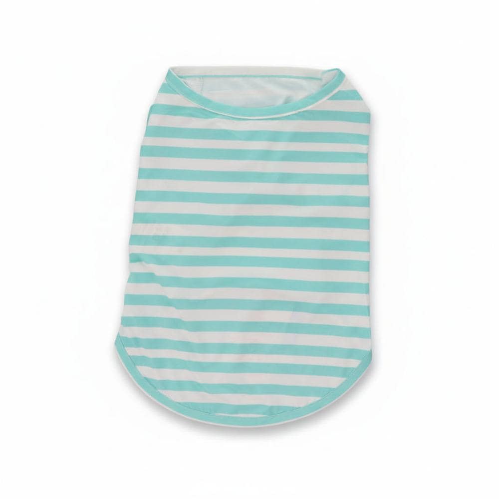 Ｐｅｔａｍｉ　冷感ペットウェア　ボーダー　グリーン　３号