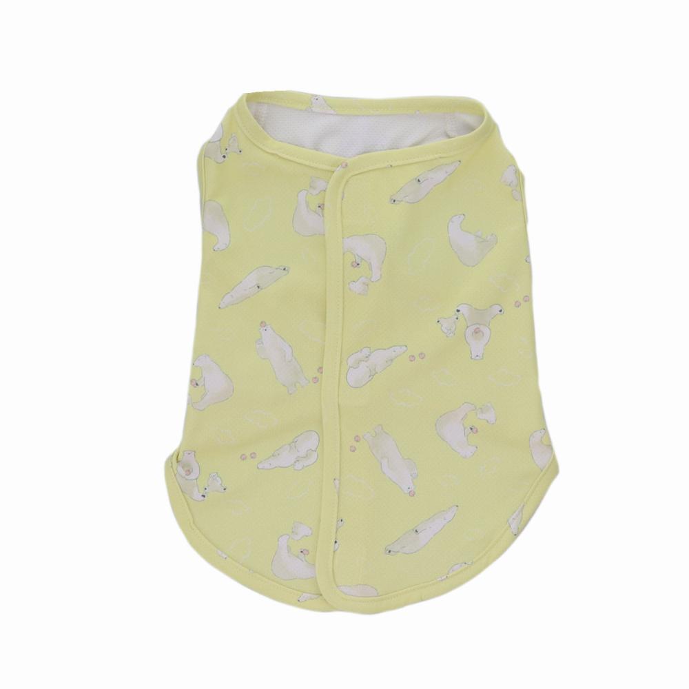 Ｐｅｔａｍｉ　着やすい冷感ベスト　白くま　イエロー　３号