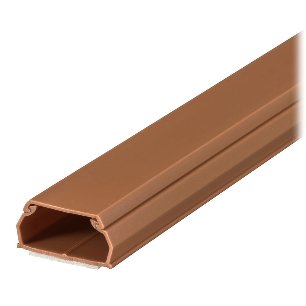 オーム電機　テープ付ＡＢＳモール　３号　９１ｃｍ　茶