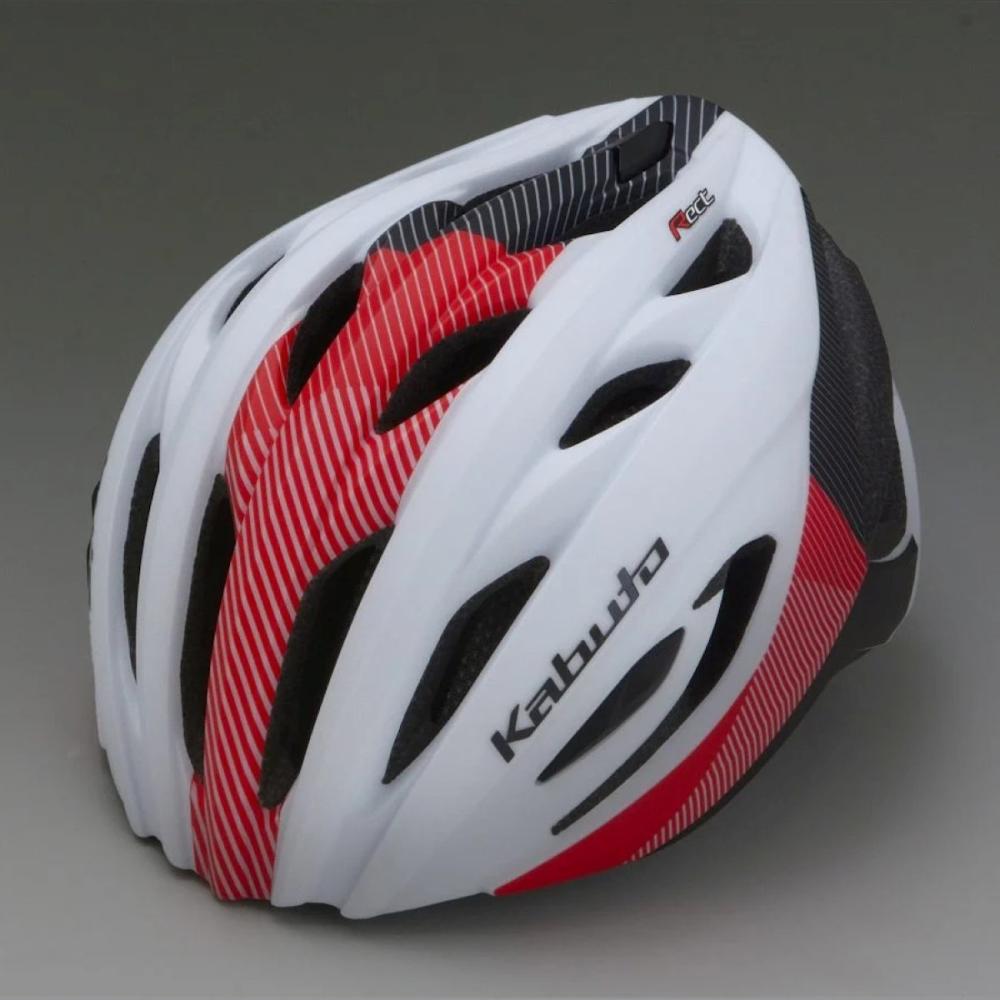 ＯＧＫカブト　自転車用ヘルメット　ＲＥＣＴ　Ｍ／Ｌ　マットホワイト／レッド　７５４０３