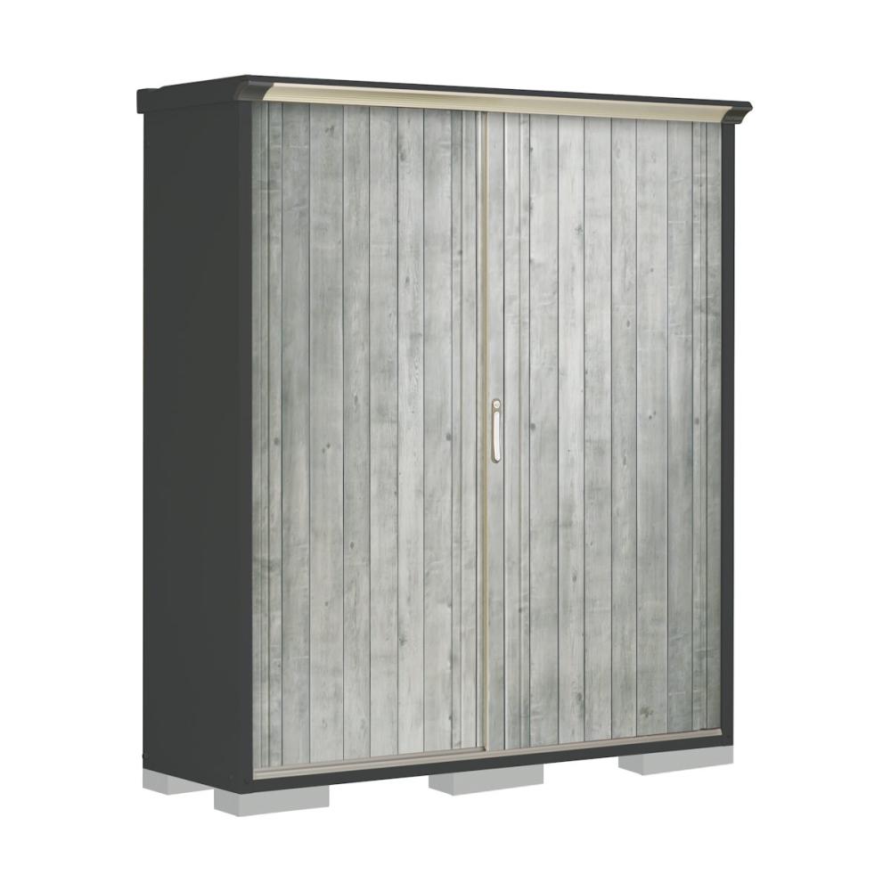 タクボ物置　ペインタ　（ＧＰ）　本体アイボリーブラック　間口１７０×奥行５３×高さ１９０ｍｍ　全面棚タイプ　ＳＤセラミック　ＰＹ－１７５ＡＦＥ２