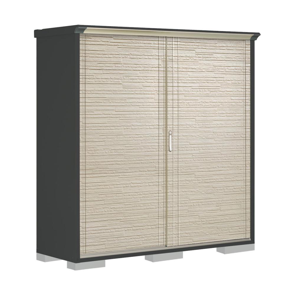 タクボ物置　ペインタ　（ＧＰ）　本体アイボリーブラック　間口１８８×奥行６５×高さ１９０ｍｍ　全面棚タイプ　ＷＴグレー　ＰＹ－１９６ＡＦＥ４