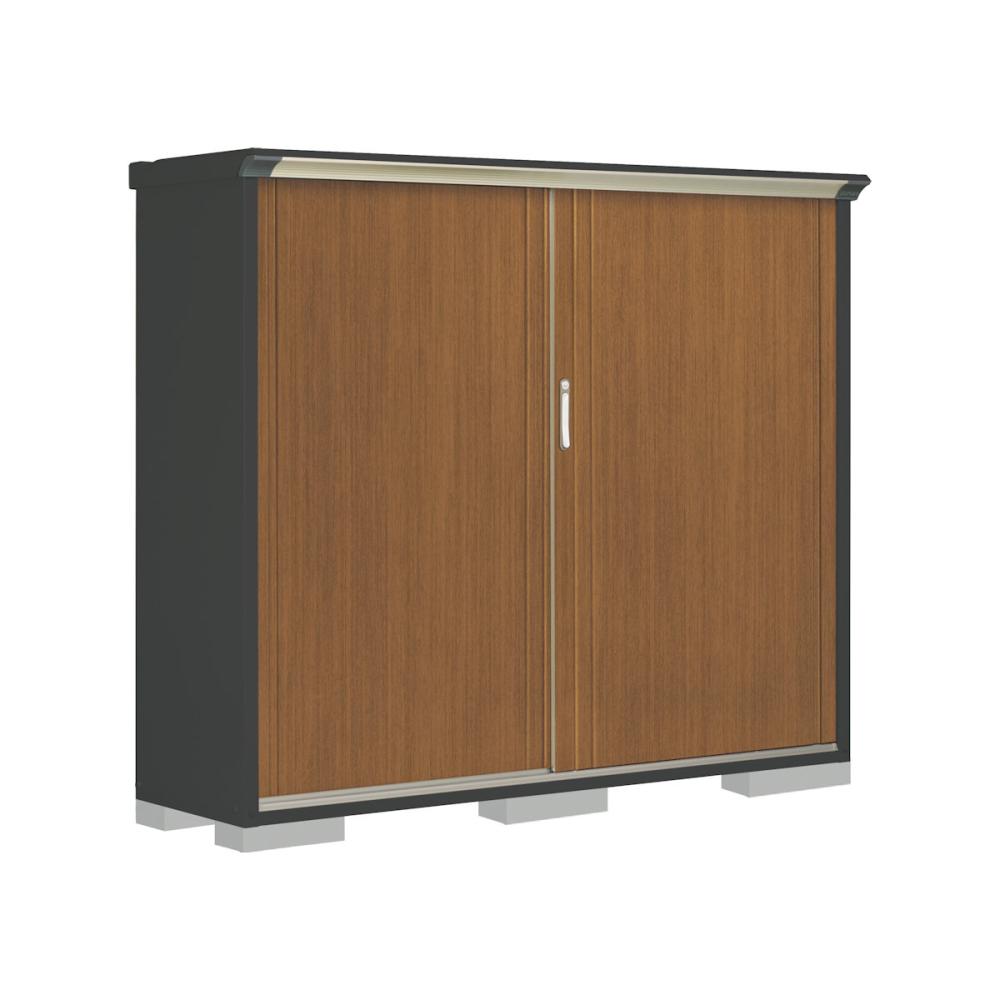 タクボ物置　ペインタ　（ＧＰ）　本体アイボリーブラック　間口１８８×奥行５３×高さ１６０ｍｍ　全面棚タイプ　ＷＴキャメル　ＰＹ－１９５ＢＦＥ５