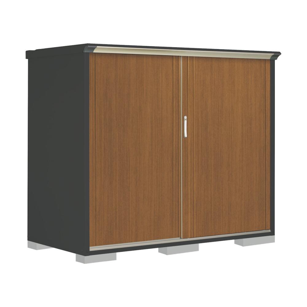 タクボ物置　ペインタ　（ＧＰ）　本体アイボリーブラック　間口１８８×奥行９０×高さ１６０ｍｍ　全面棚タイプ　ＷＴキャメル　ＰＹ－１９９ＢＦＥ５