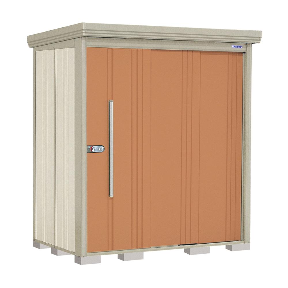 タクボ物置　Ｍｒ．ストックマン　ダンディ　間口１８３×奥行１２２ｃｍ　背面棚タイプ　多雪型・結露減少屋根　アイボリーブラック　ＮＤ－ＳＺ１８１２Ａ