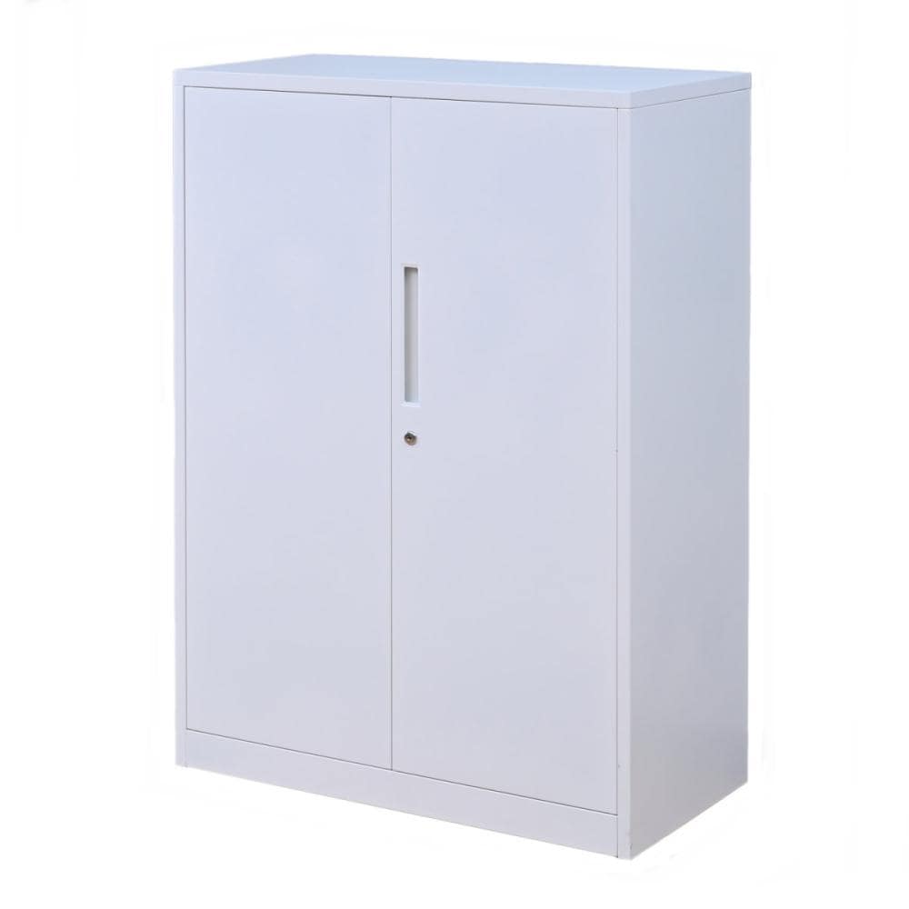 山善　組立式キャビネット　下置き　両開き　ホワイト　幅８０×高さ１１３×奥行４０ｃｍ　ＣＳＣ－ＤＤ３（ＷＨ）