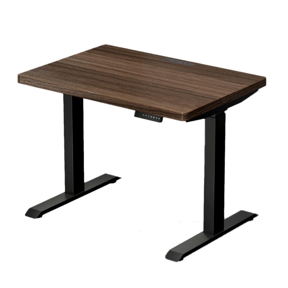 山善　電動昇降デスク　ブラウン／ブラック　幅１００×高さ７２．５～１１８．５×奥行７０ｃｍ　ＥＬＤ－ＦＳ（ＭＢＫ）／Ｕ１０００（ＤＢ）