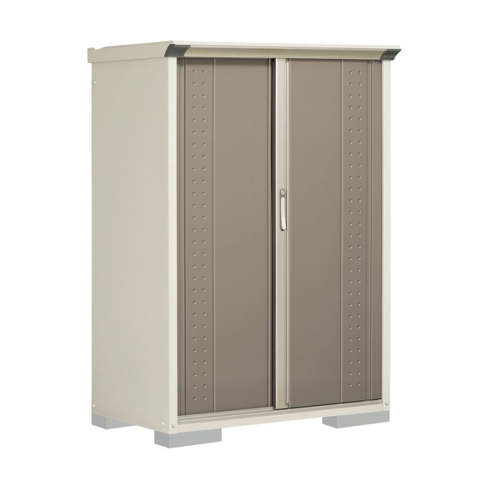 タクボ物置　グランプレステージ ジャンプ　間口１１２×奥行６５×高さ１６０ｃｍ　全面棚タイプ　アイボリーブラック　ＧＰ－１１６ＢＦＹＫ