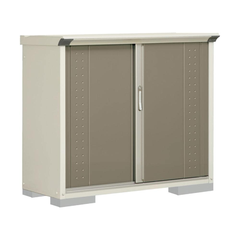 タクボ物置　グランプレステージ ジャンプ　間口１３０×奥行５３×高さ１１０ｃｍ　たて置きタイプ　ナッツカーキ　ＧＰ－１３５ＤＴＫＡ