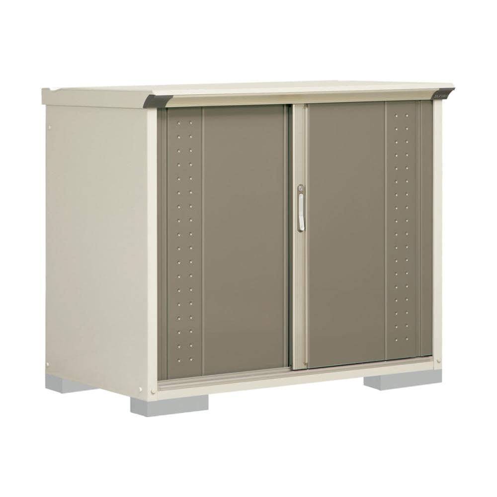 タクボ物置　グランプレステージ ジャンプ　間口１３０×奥行７５×高さ１１０ｃｍ　たて置きタイプ　アイボリーブラック　ＧＰ－１３７ＤＴＹＫ