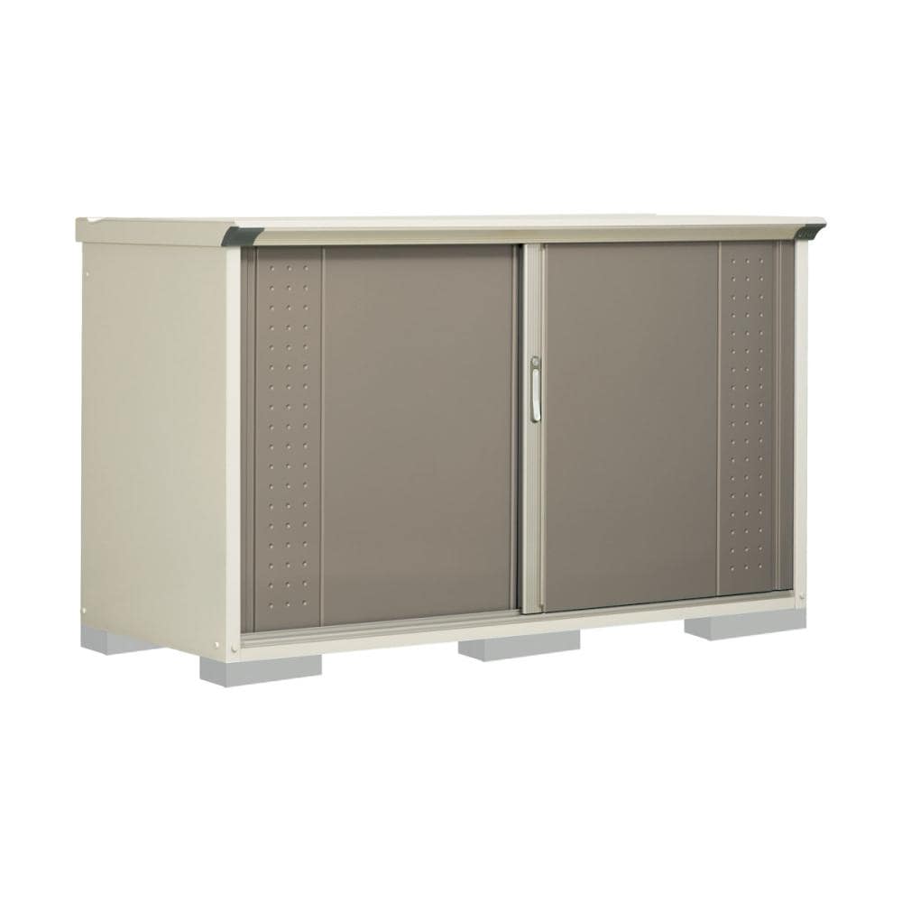 タクボ物置　グランプレステージ ジャンプ　間口１８８×奥行７５×高さ１１０ｃｍ　全面棚タイプ　アイボリーブラック　ＧＰ－１９７ＤＦＹＫ