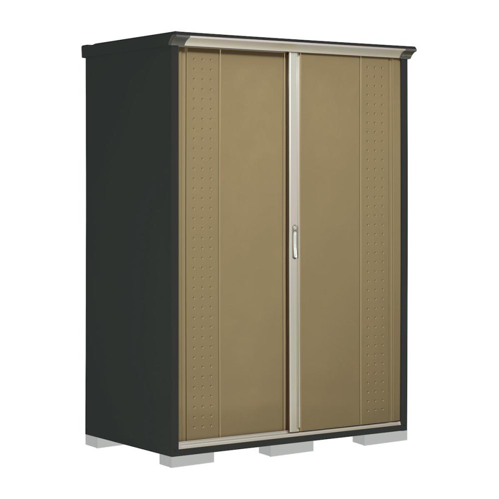 タクボ物置　グランプレステージ ジャンプ　本体アイボリーブラック　間口１５０×奥行９０×高さ２１０ｃｍ　全面棚タイプ　ムーンホワイト　ＧＰＹ－１５９ＨＦＭＷ