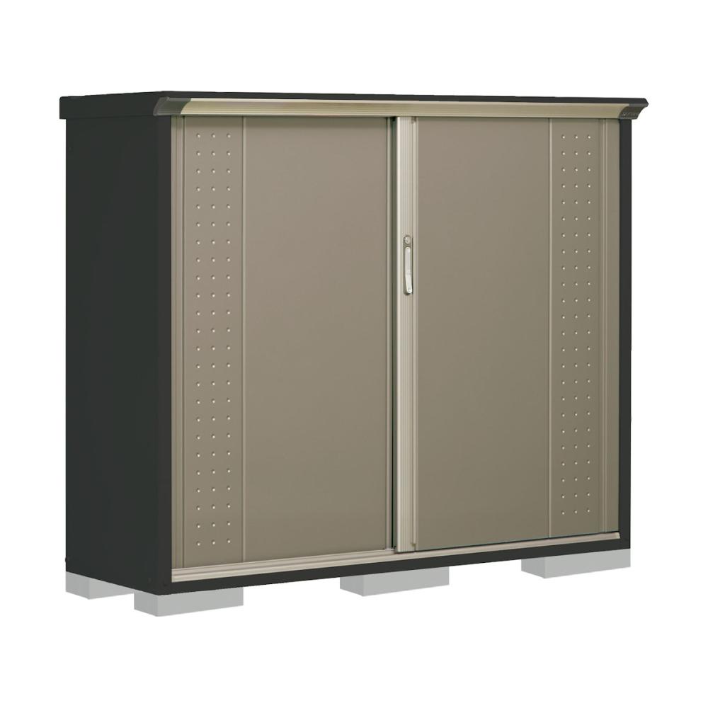 タクボ物置　グランプレステージ ジャンプ　本体アイボリーブラック　間口１７０×奥行５３×高さ１４０ｃｍ　全面棚タイプ　カーボンブラウン　ＧＰＹ－１７５ＣＦＣＢ