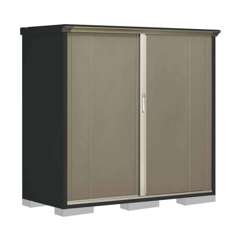 タクボ物置　グランプレステージ ジャンプ　本体アイボリーブラック　間口１７０×奥行７５×高さ１６０ｃｍ　全面棚タイプ　アイボリーブラック　ＧＰＹ－１７７ＢＦＹＫ