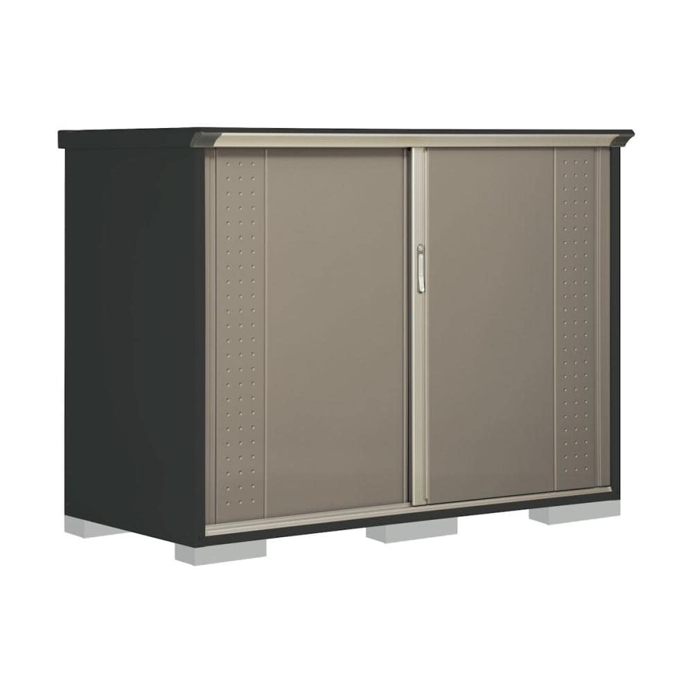 タクボ物置　グランプレステージ ジャンプ　本体アイボリーブラック　間口１８８×奥行９０×高さ１４０ｃｍ　全面棚タイプ　アイボリーブラック　ＧＰＹ－１９９ＣＦＹＫ