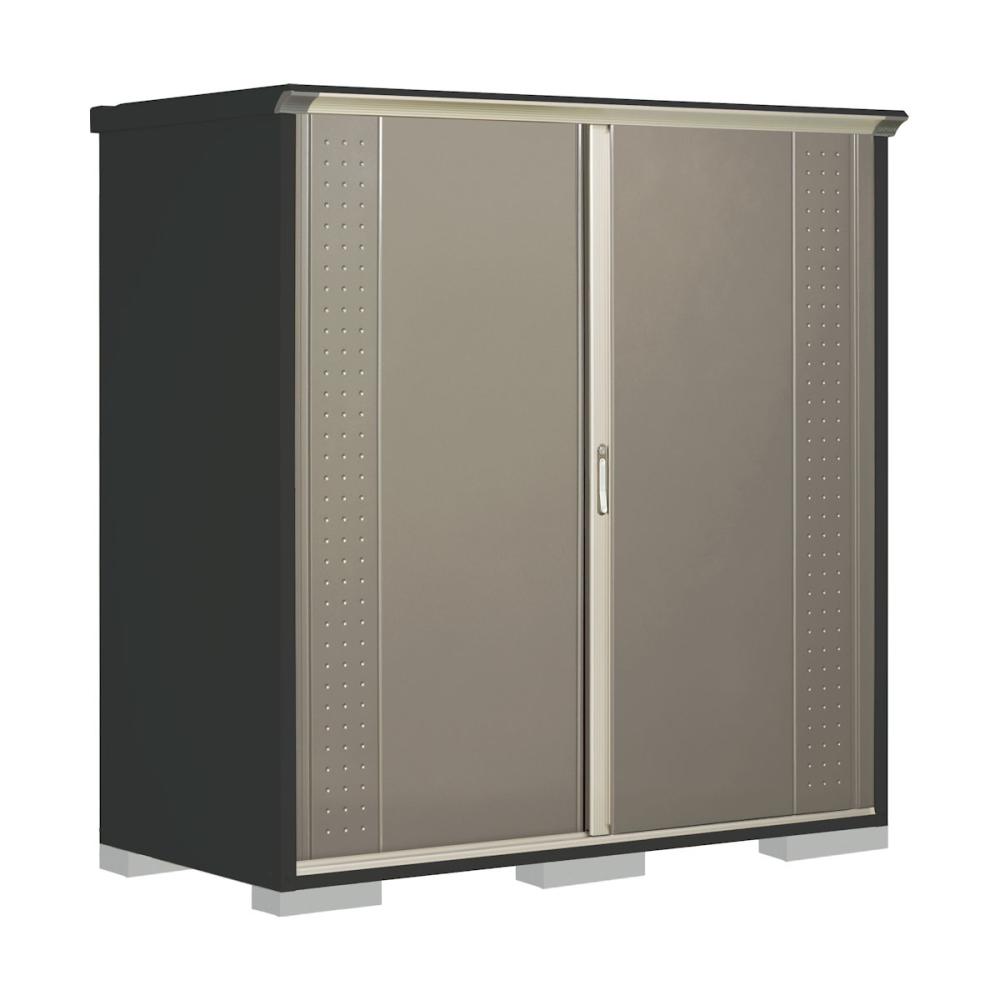 タクボ物置　グランプレステージ ジャンプ　本体アイボリーブラック　間口１８８×奥行９０×高さ１９０ｃｍ　全面棚タイプ　ナッツカーキ　ＧＰＹ－１９９ＡＦＫＡ