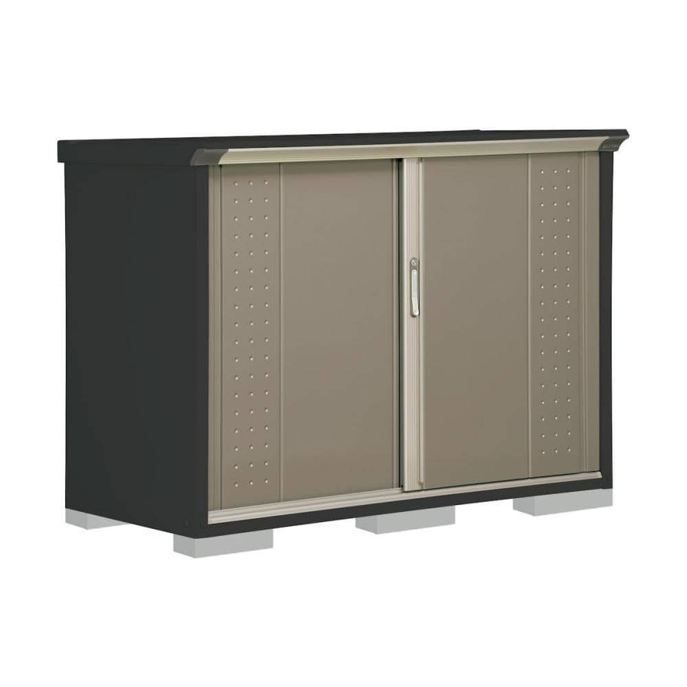 タクボ物置　グランプレステージ ジャンプ　本体アイボリーブラック　間口１５０×奥行７５×高さ１１０ｃｍ　たて置きタイプ　アイボリーブラック　ＧＰＹ－１５７ＤＴＹＫ