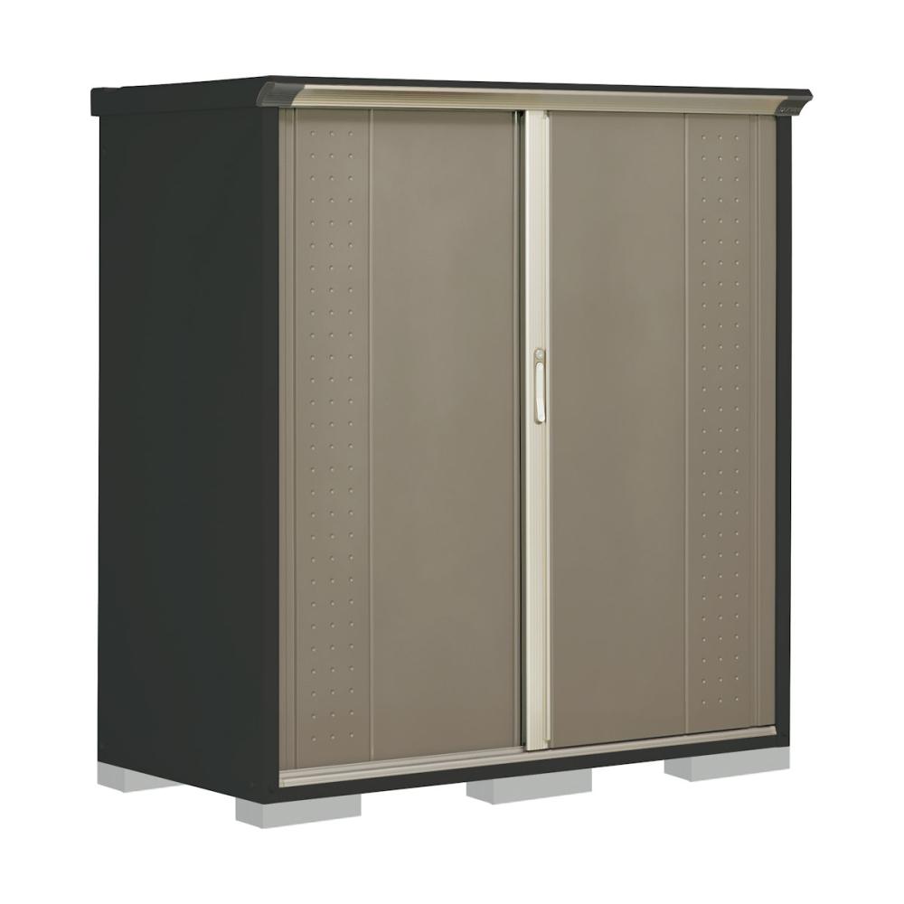 タクボ物置　グランプレステージ ジャンプ　本体アイボリーブラック　間口１５０×奥行７５×高さ１６０ｃｍ　たて置きタイプ　カーボンブラウン　ＧＰＹ－１５７ＢＴＣＢ