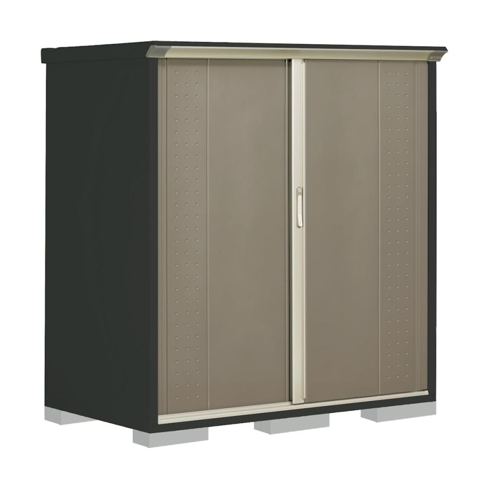 タクボ物置　グランプレステージ ジャンプ　本体アイボリーブラック　間口１５０×奥行９０×高さ１６０ｃｍ　たて置きタイプ　ナッツカーキ　ＧＰＹ－１５９ＢＴＫＡ