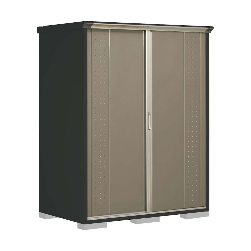 タクボ物置　グランプレステージ ジャンプ　本体アイボリーブラック　間口１５０×奥行９０×高さ１９０ｃｍ　たて置きタイプ　ムーンホワイト　ＧＰＹ－１５９ＡＴＭＷ