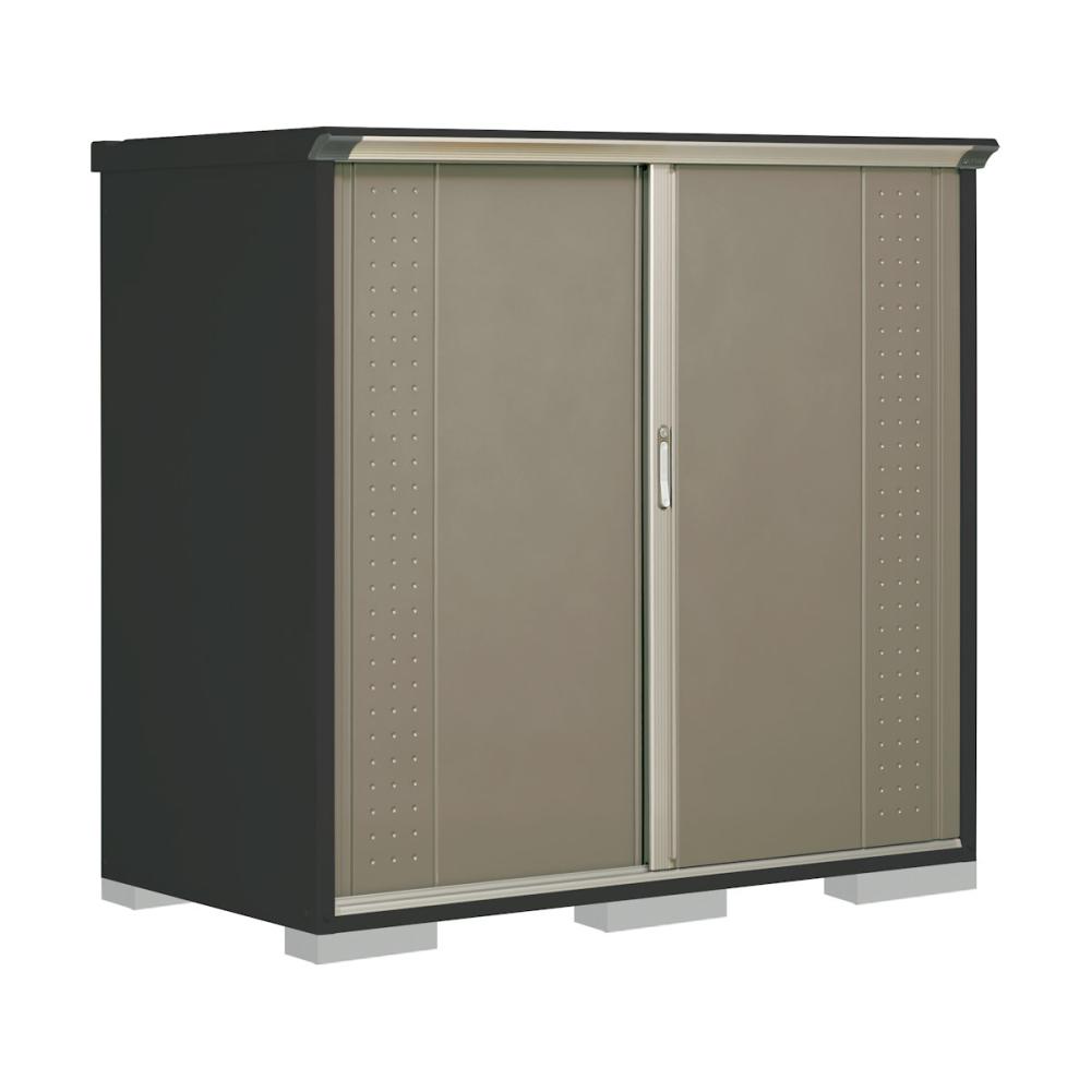 タクボ物置　グランプレステージ ジャンプ　本体アイボリーブラック　間口１７０×奥行９０×高さ１６０ｃｍ　たて置きタイプ　ナッツカーキ　ＧＰＹ－１７９ＢＴＫＡ