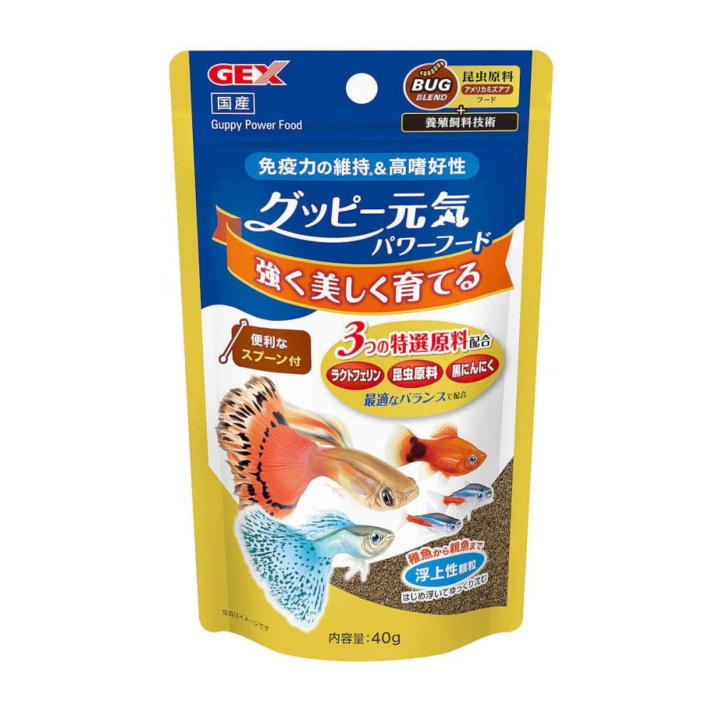 ＧＥＸ　グッピー元気　パワーフード　４０ｇ