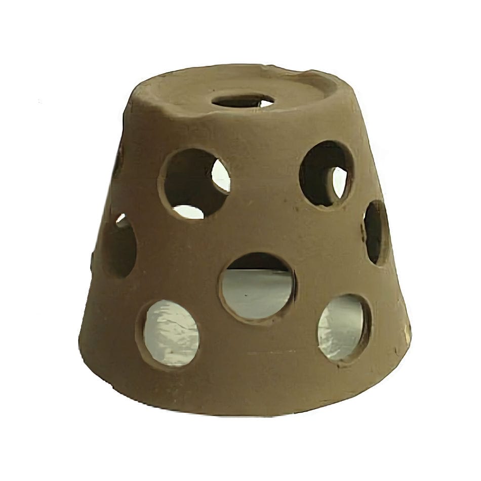 杜若園芸　メダカ鉢用　メダカの隠れ家　Ｓ　こげ茶