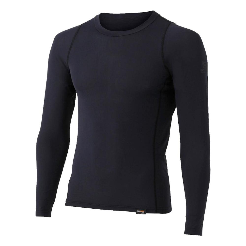 おたふく手袋　クルーネックシャツ　ブラック　Ｍ　ＪＷ－７２６ＥＶＯ