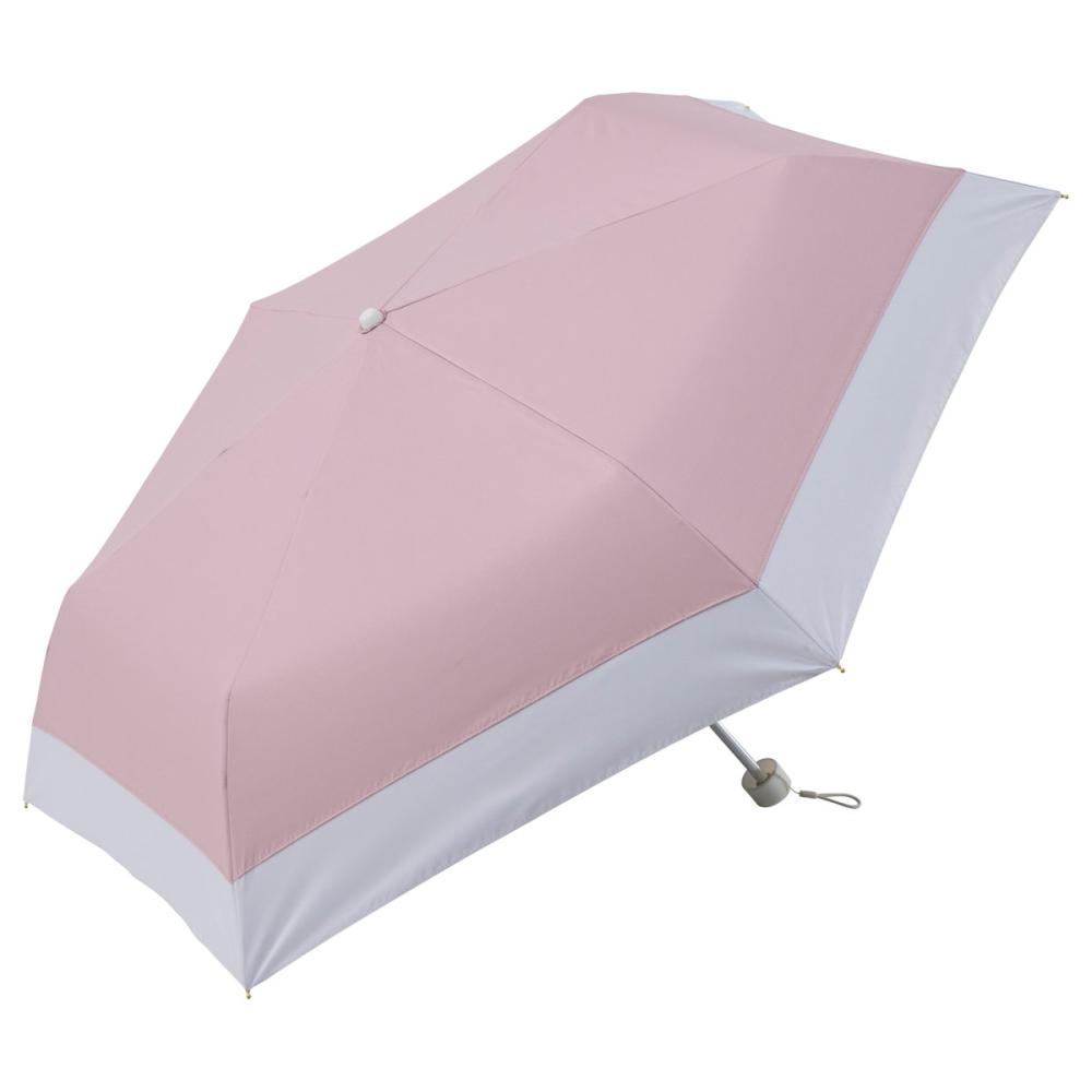 スギハラ　晴雨兼用　折り畳み傘　５５ｃｍ　ミニ　バイカラー　ピンク