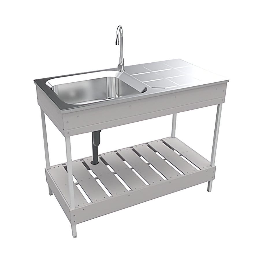 人工木ガーデンシンク　大　ホワイト