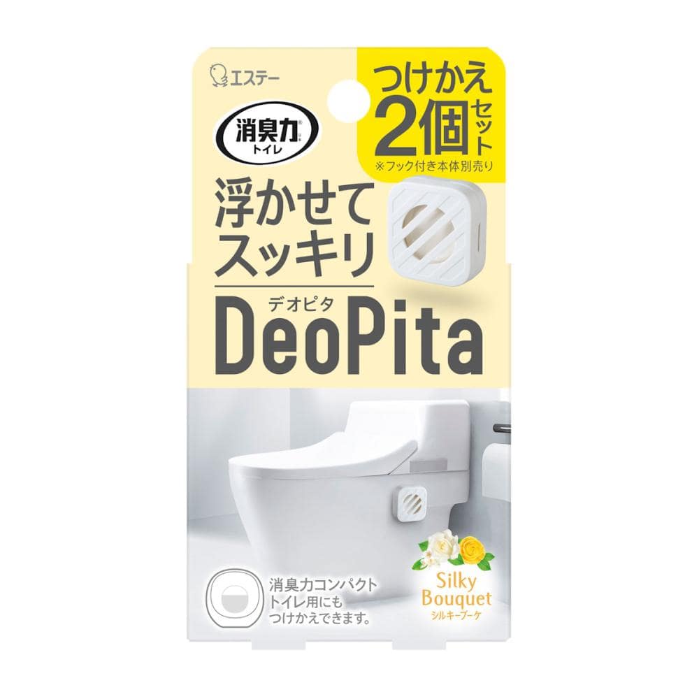 エステー　消臭力　トイレ用　ＤｅｏＰｉｔａ　シルキーブーケ　付け替え用　２個セット