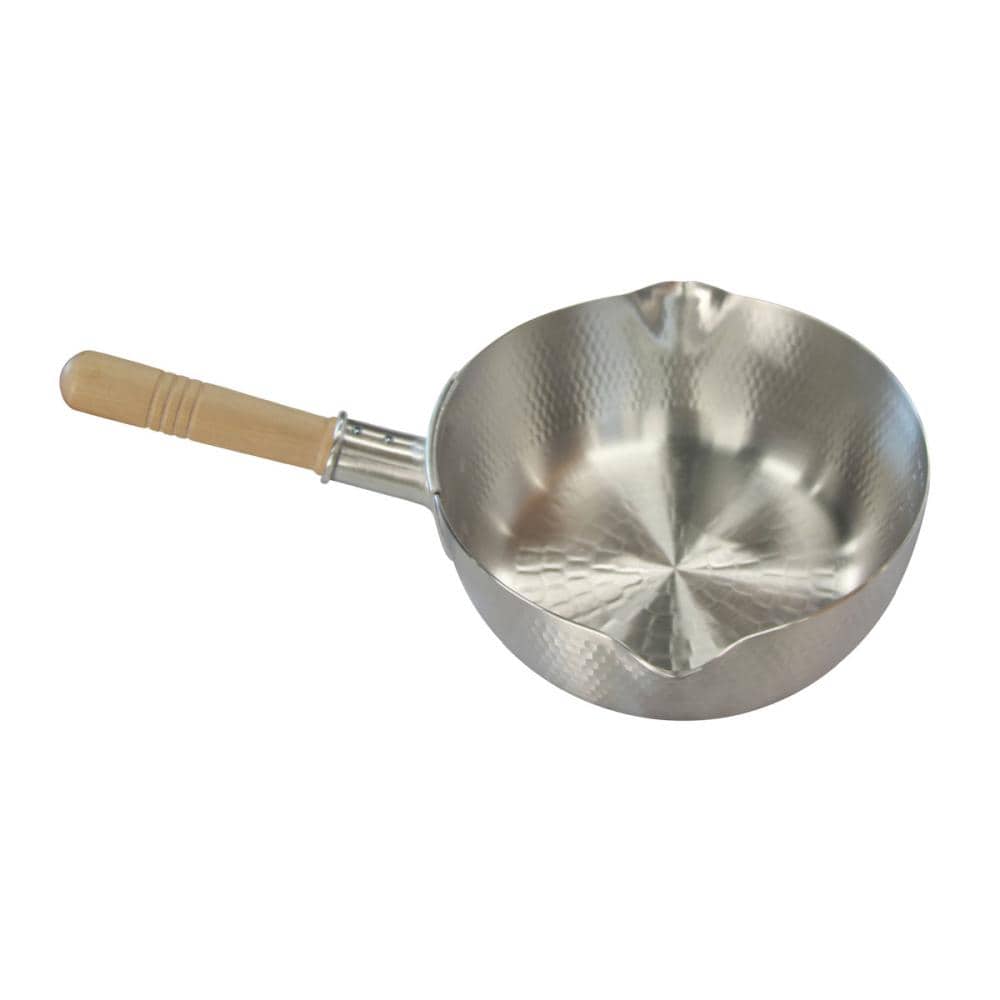 ナカオ　アルミ打出　雪平鍋（目盛付）　２４ｃｍ　両口