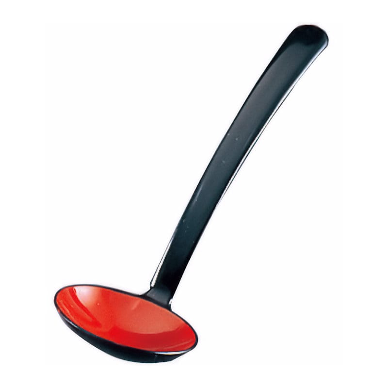 ＡＢＳ　和風塗り　レードル　黒内朱