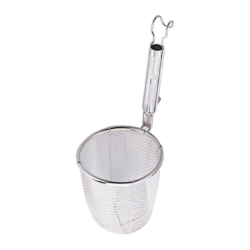 新越金網　ＴＳ　１８－８ステンレス　パイプ柄　丸底てぼ　１０１１７