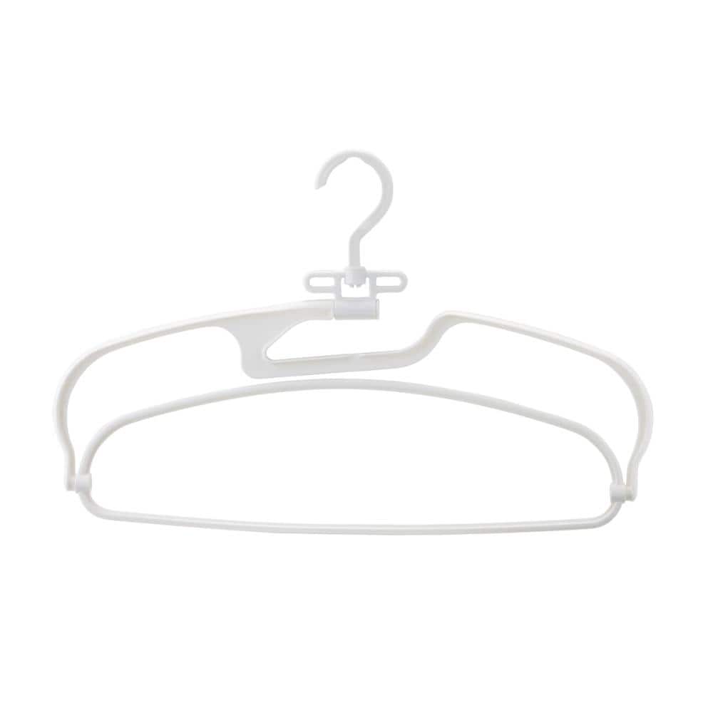 アテーナライフ　乾きやすいランドリーハンガー　ホワイト　２本組