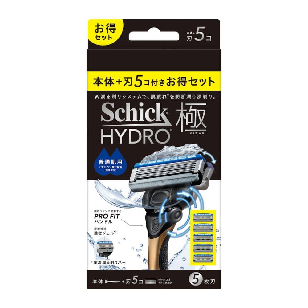 シック　ハイドロ極　普通肌用　コンボパック　本体＋刃５個入り