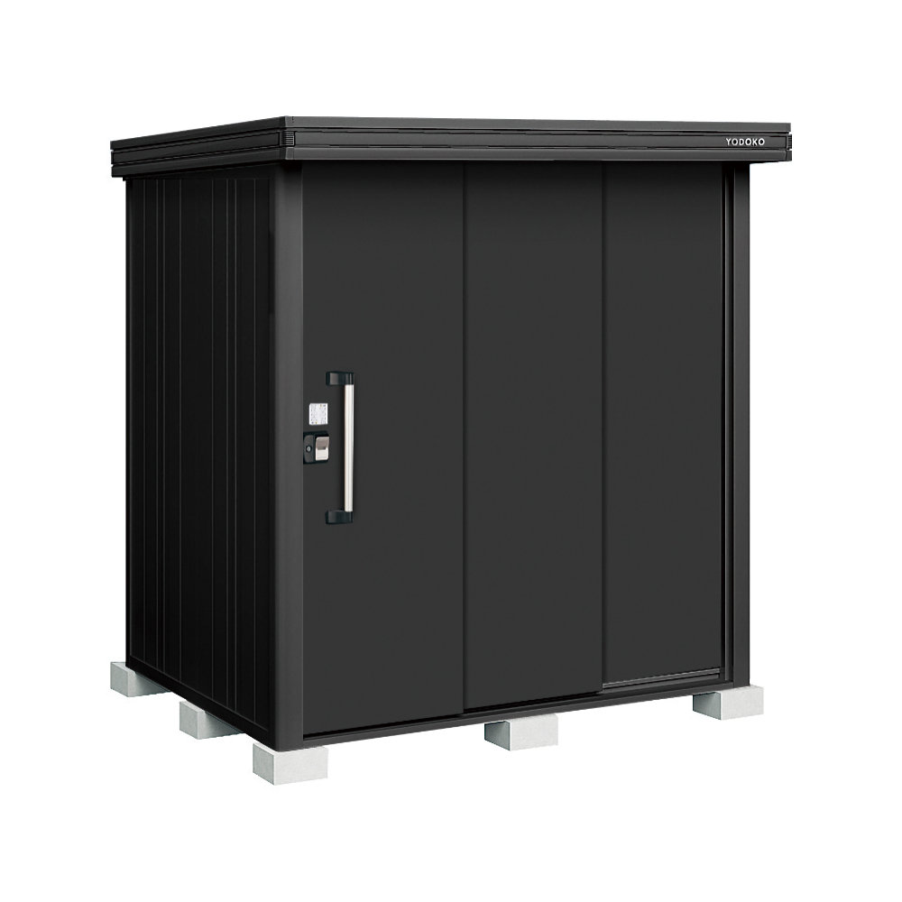 ヨド物置　ＢＬＡＣＫエルモ　積雪型　間口１８６×奥行１５１×高さ２１２ｃｍ　ブラック　ＬＭＤＳ－１８１５－ＢＫ／ＢＫ
