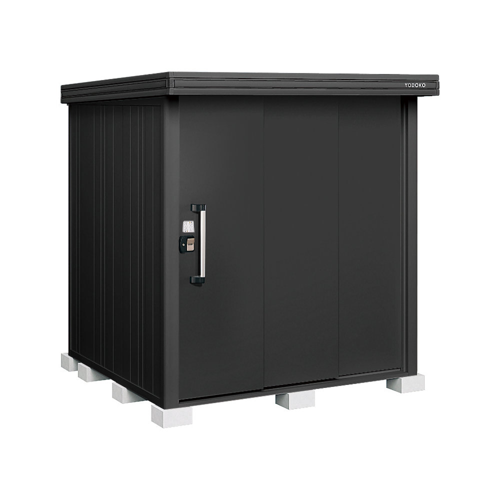ヨド物置　ＢＬＡＣＫエルモ　積雪型　間口１８６×奥行１８６×高さ２１２ｃｍ　ブラック　ＬＭＤＳ－１８１８－ＢＫ／ＢＫ