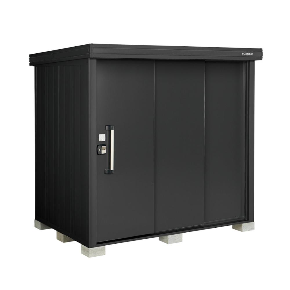 ヨド物置　ＢＬＡＣＫエルモ　積雪型　間口２２１×奥行１５１×高さ２１２ｃｍ　ブラック　ＬＭＤＳ－２２１５－ＢＫ／ＢＫ