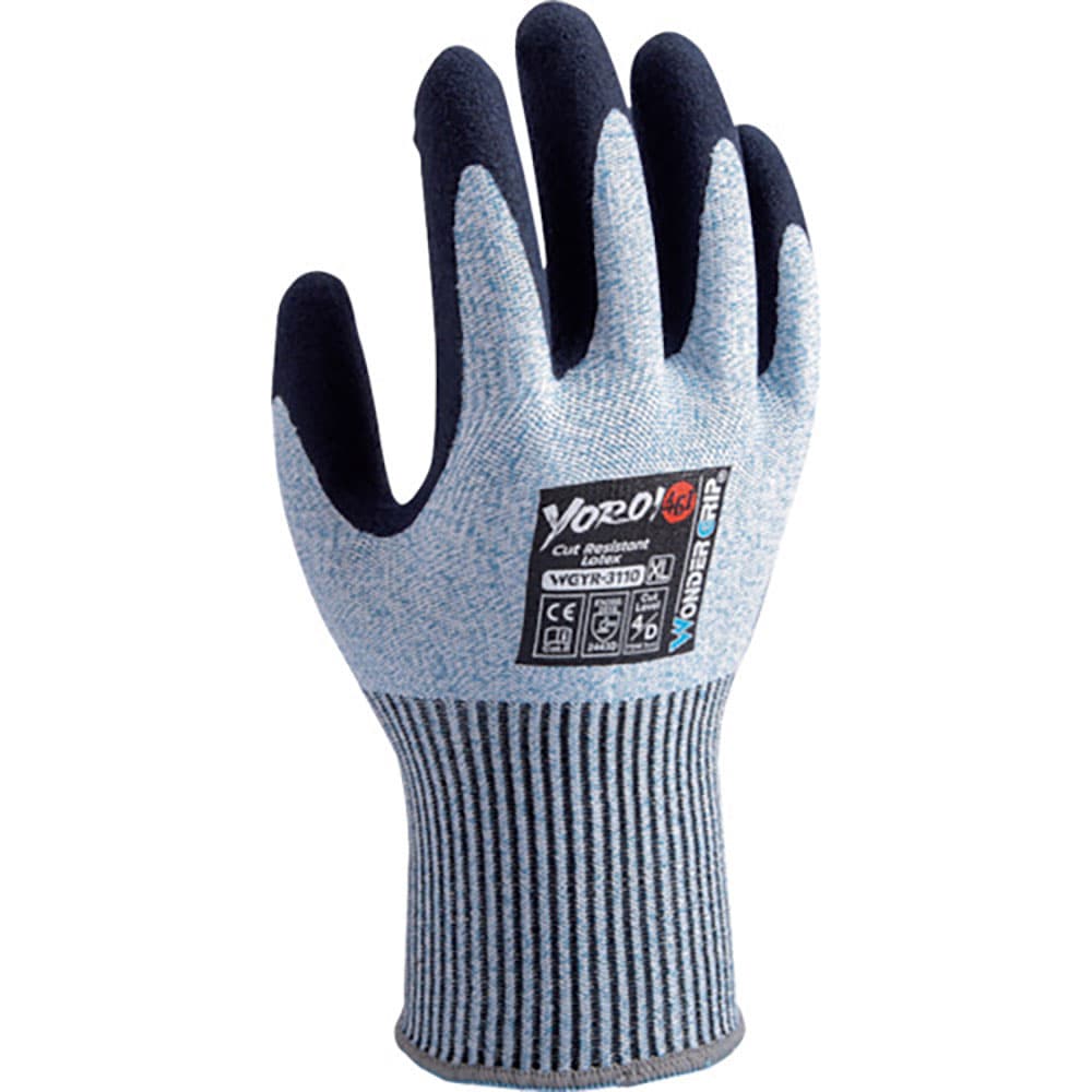 ユニワールド　耐切創　ＹＯＲＯＩ４６１　天然ゴム　ブルーモク　Ｌ　ＷＧＹＲ３１１０－Ｌ＿