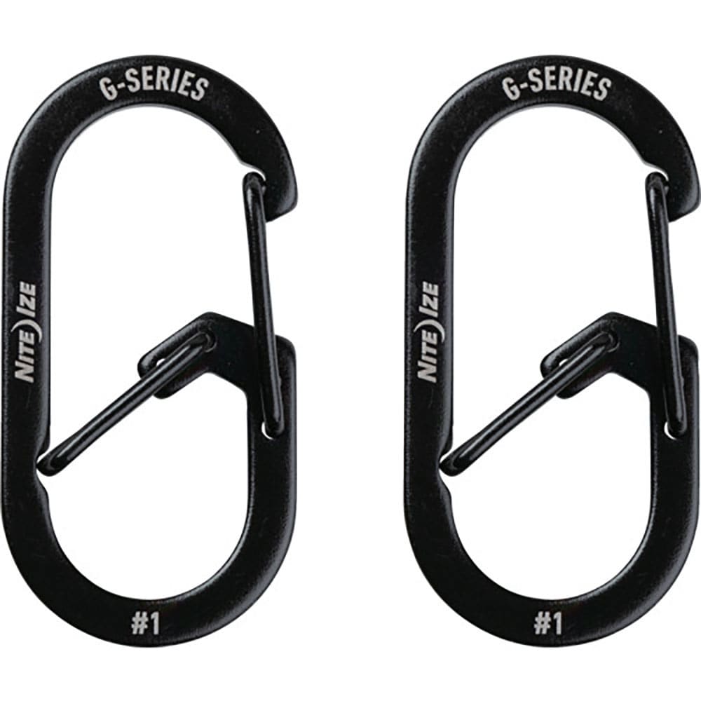 ＮｉｔｅＩｚｅ　Ｇ　カラビナー　＃１×２Ｐ　ブラック　ＮＩ５９１８１＿