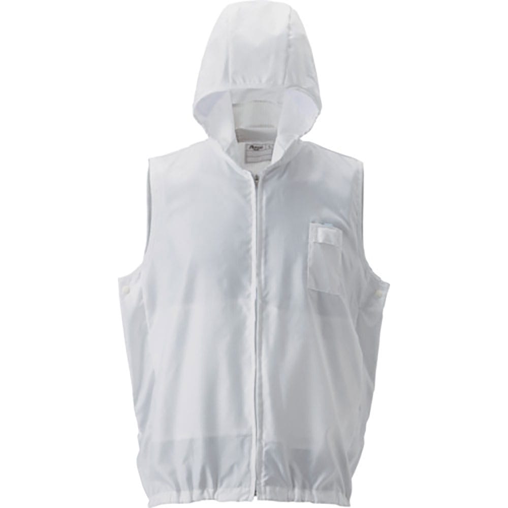 ＧＯＬＤＷＩＮ　空調服［［Ｒ上］］フード付きアウターベスト　白　Ｍ　ＰＫ２９１１－Ｗ－Ｍ＿