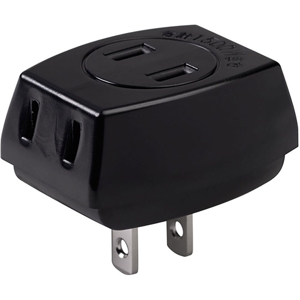 ＥＬＰＡ　トリプルタップ　　３個口　耐トラッキングカバー　ブラック　Ａ－３０Ｈ（ＢＫ）＿