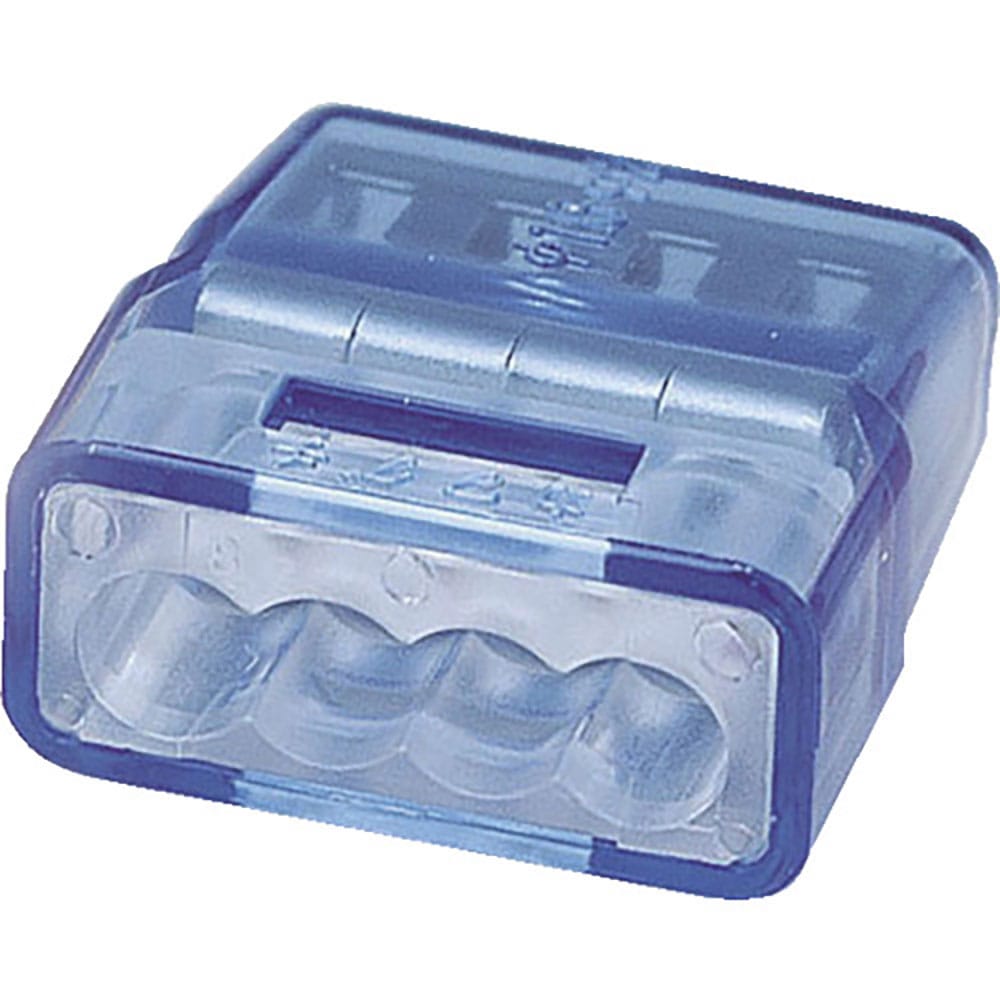 ＥＬＰＡ　差込み型コネクター４　３００Ｖ　２０Ａ　５個入　ブルー　Ｐ－４Ｈ＿