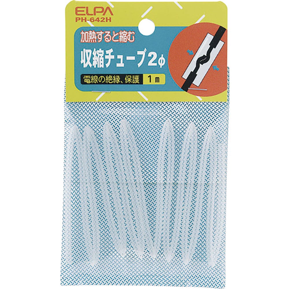 ＥＬＰＡ　収縮チューブ　２Φ　ホワイト　ＰＨ－６４２Ｈ＿