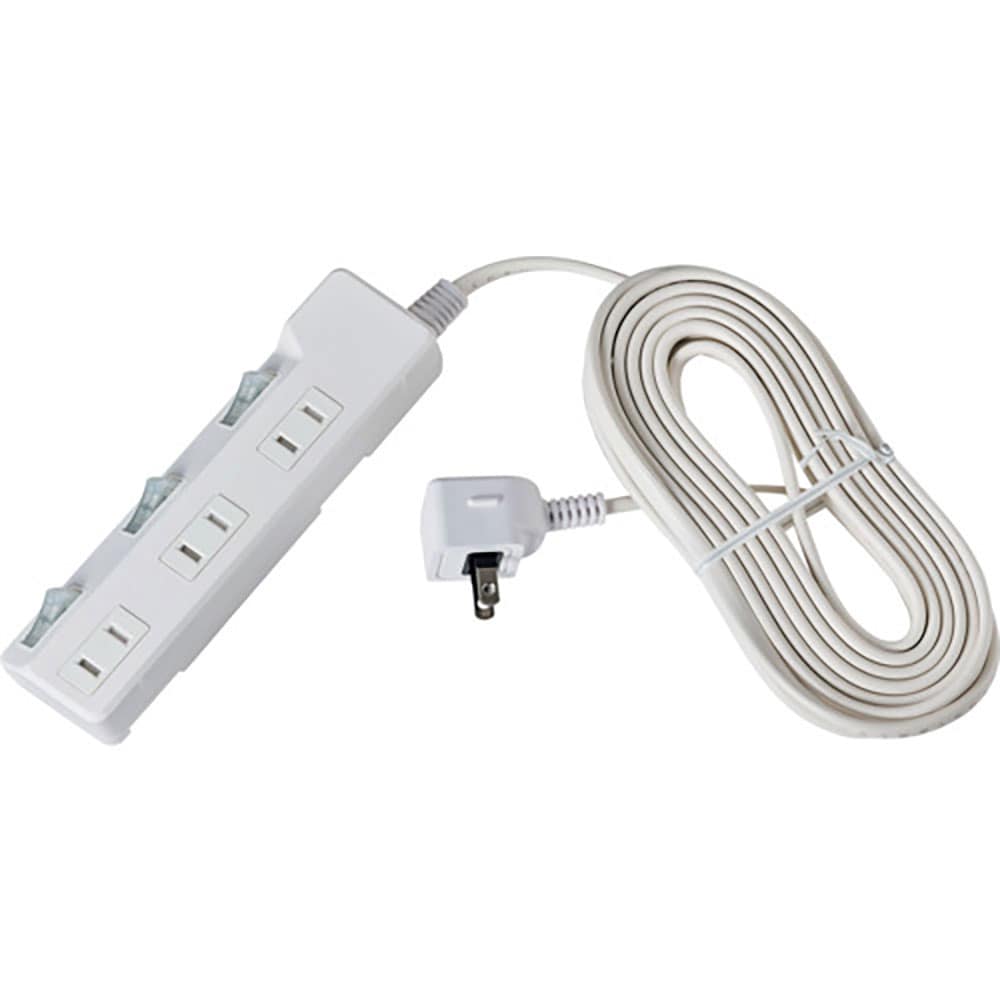 ＥＬＰＡ　コード付タップ　耐雷ＳＷ付タップ　３個口５Ｍ　ＷＬＫ－３５Ｓ（Ｗ）＿