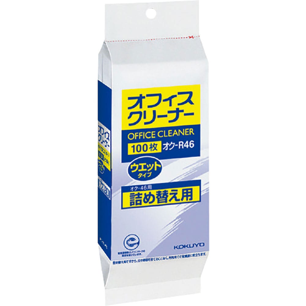 ＫＯＫＵＹＯ　オフィスクリーナ詰替え用ウェットタイプ　１００枚入　オク－Ｒ４６　５１１９３１２６＿