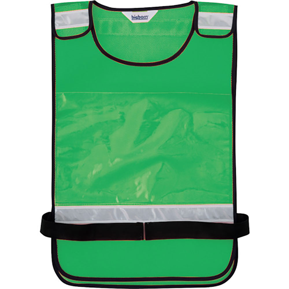 ｂｉｇｂｏｒｎ　多目的反射ベスト（差し込み型）グリーン×シルバーＦ　２５７－２５－Ｆ＿